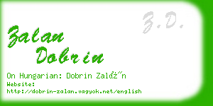 zalan dobrin business card